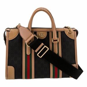 GG Canvas Bauletto Top Handle Bag